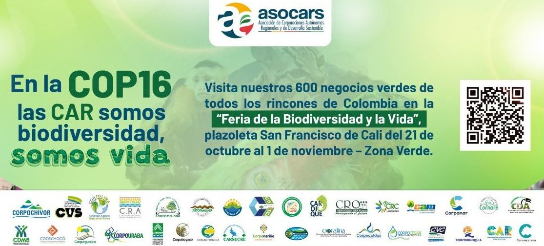 ¡En la COP16 las CAR somos biodiversidad, somos vida!